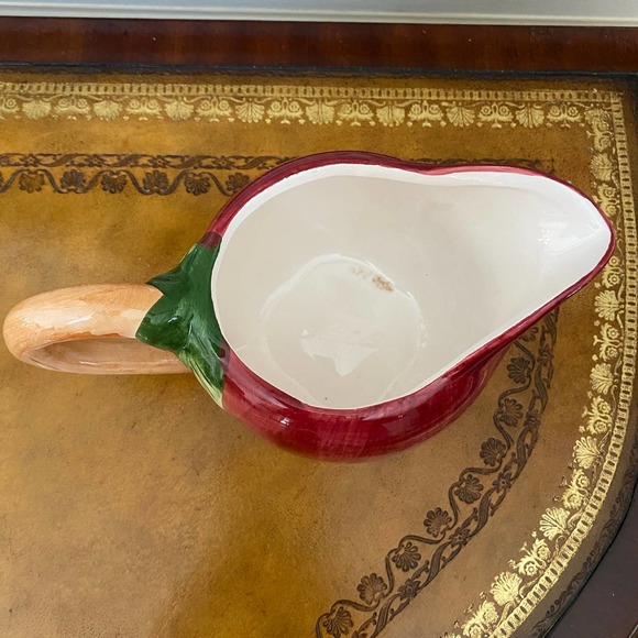 Handpainted Apple 16 ounce Pitcher - Picture 3 of 4